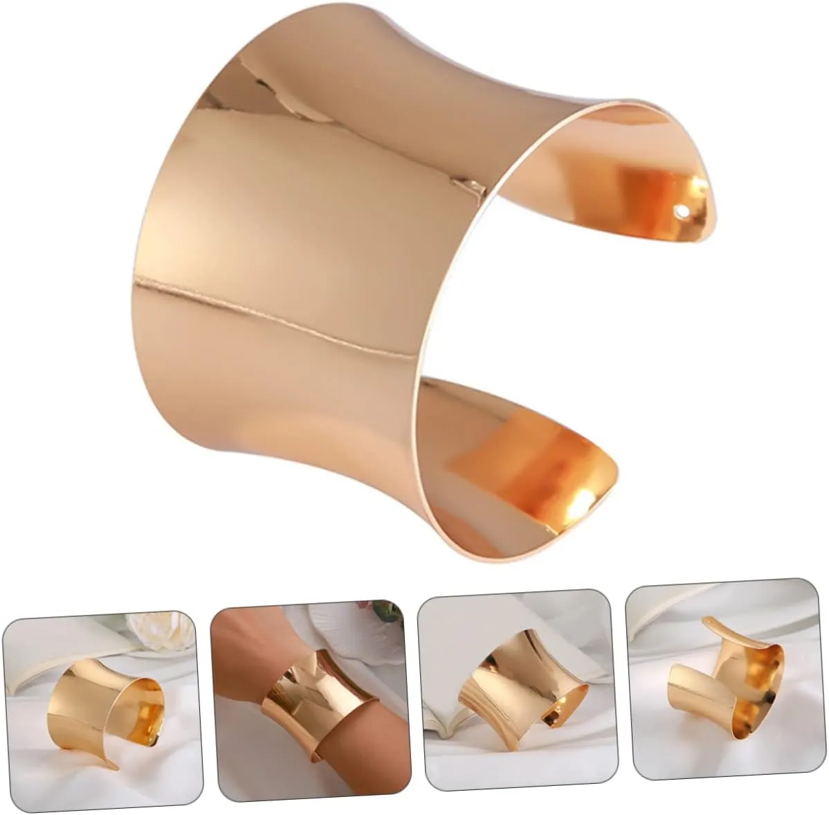 BESPORTBLE Bracelet Chunky Jewelry for Women Hand Open Cuff Bangle Open Bangle Punk Style Armlet Bangles Wide