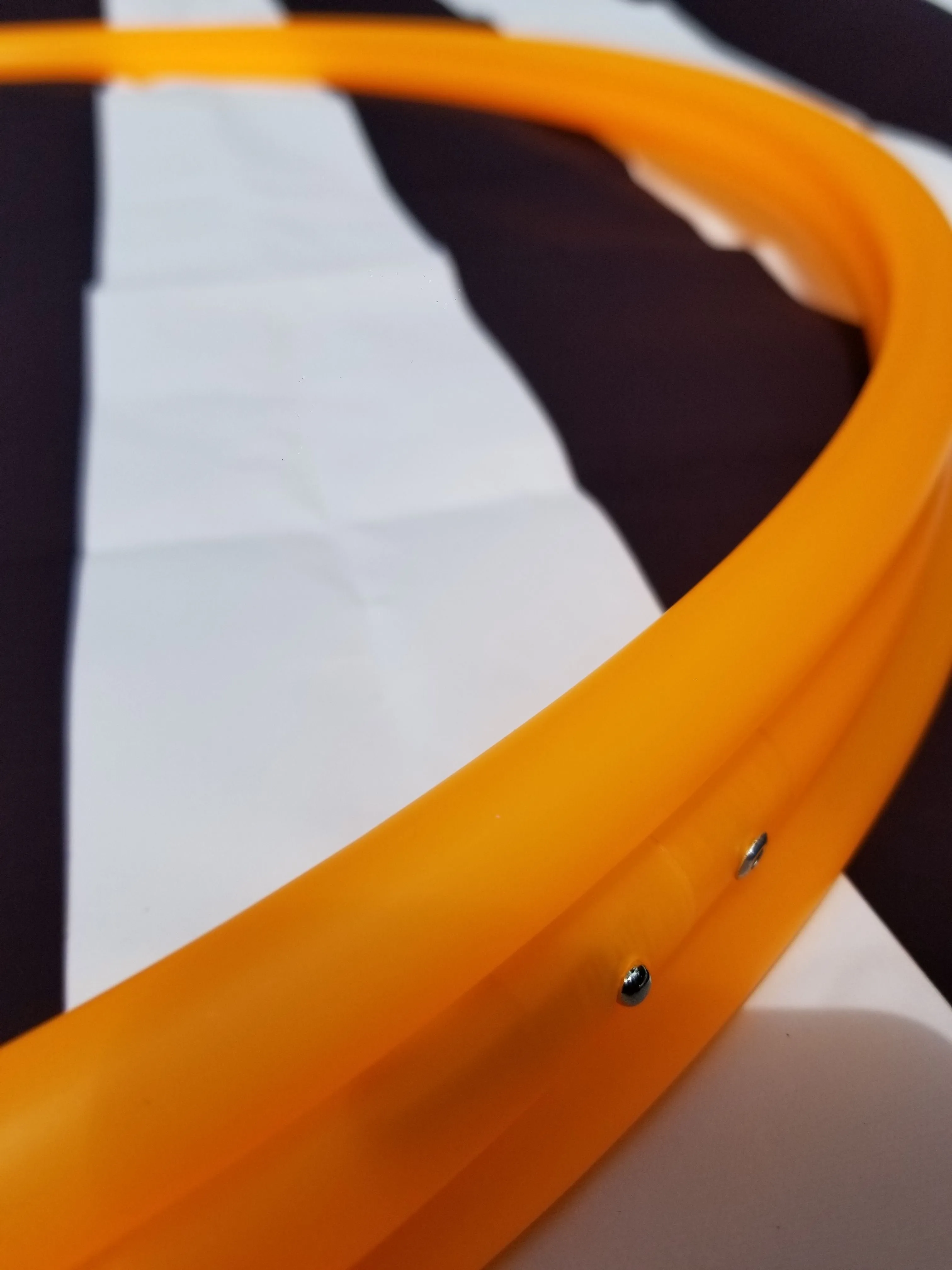Creamsicle - UV Orange Polypro Bare Hoop 3/4