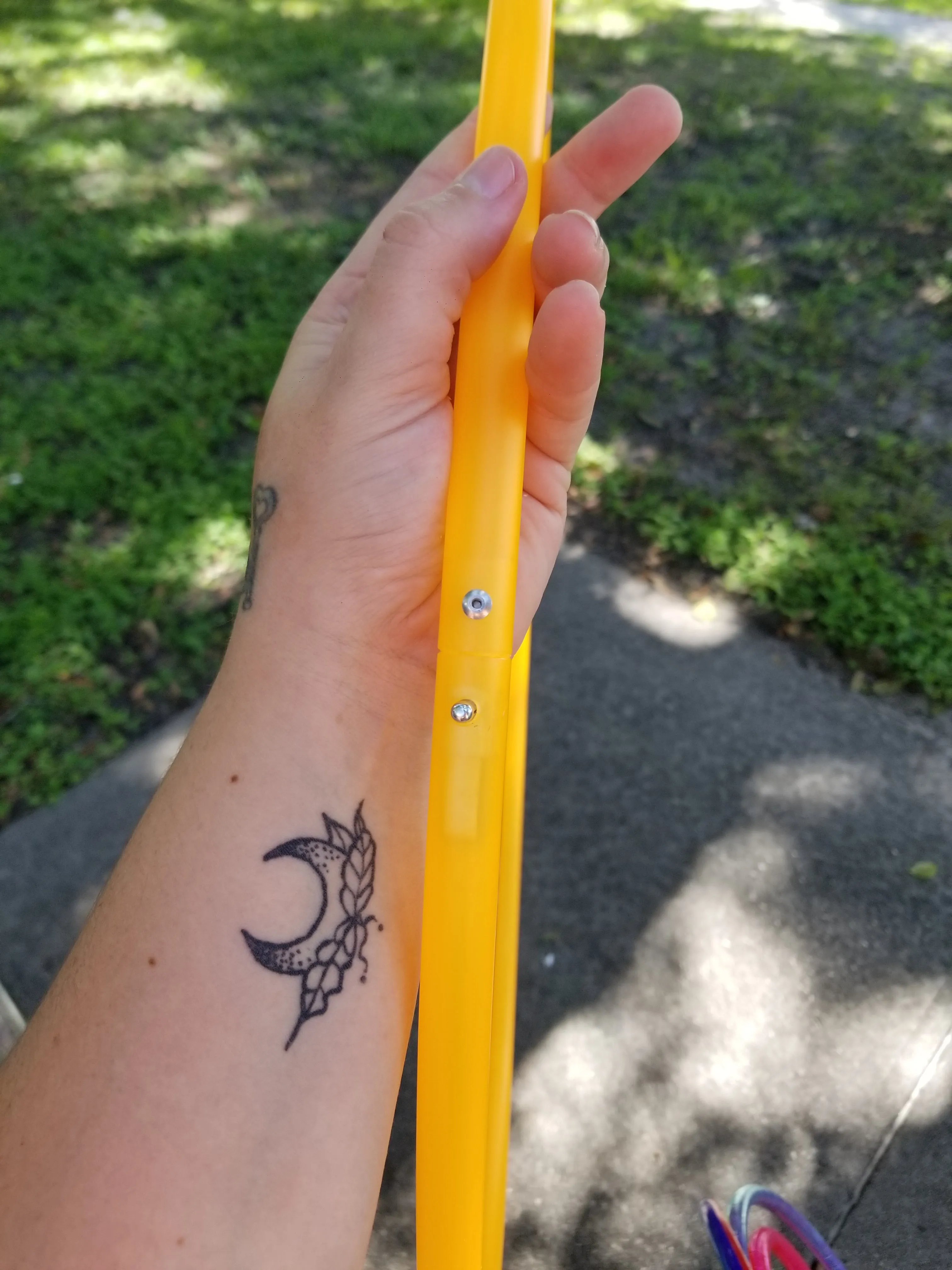 Creamsicle - UV Orange Polypro Bare Hoop 3/4
