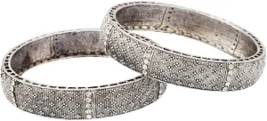 Efulgenz Indian Oxidized Bangle Bracelet Set for Women Boho Bangle Set Indian Oxidized Jewelry Antique Bangle Set Crystal Bangles Fashion Statement Jewelry for Women