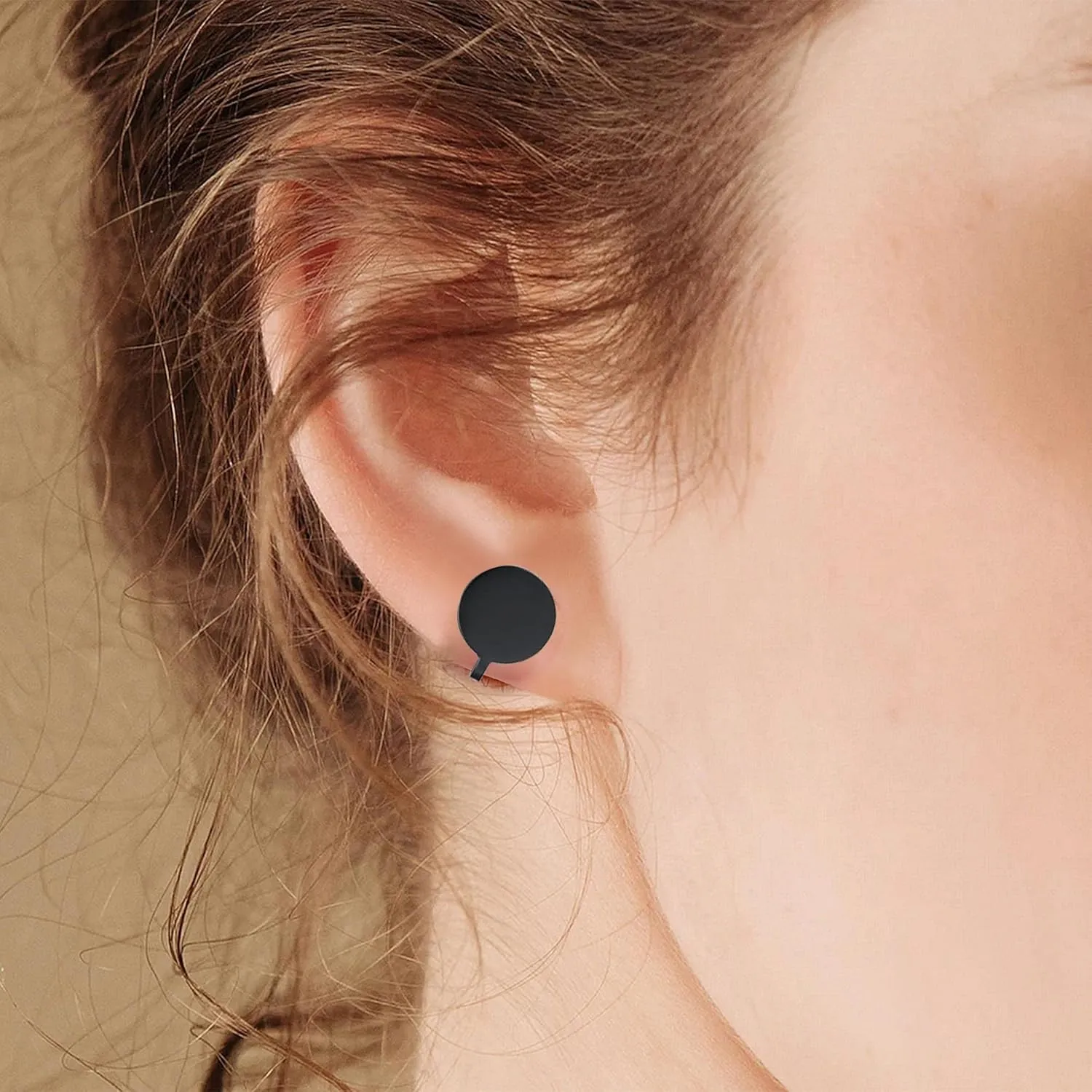 FLYUN 12MM Pressure Earrings for Keloids, Keloid Earrings Pressure Clip, Compression Earrings for Keloids, Clip On Earring, Ear Cuff, Stainless Steel Non-pierced Earrings