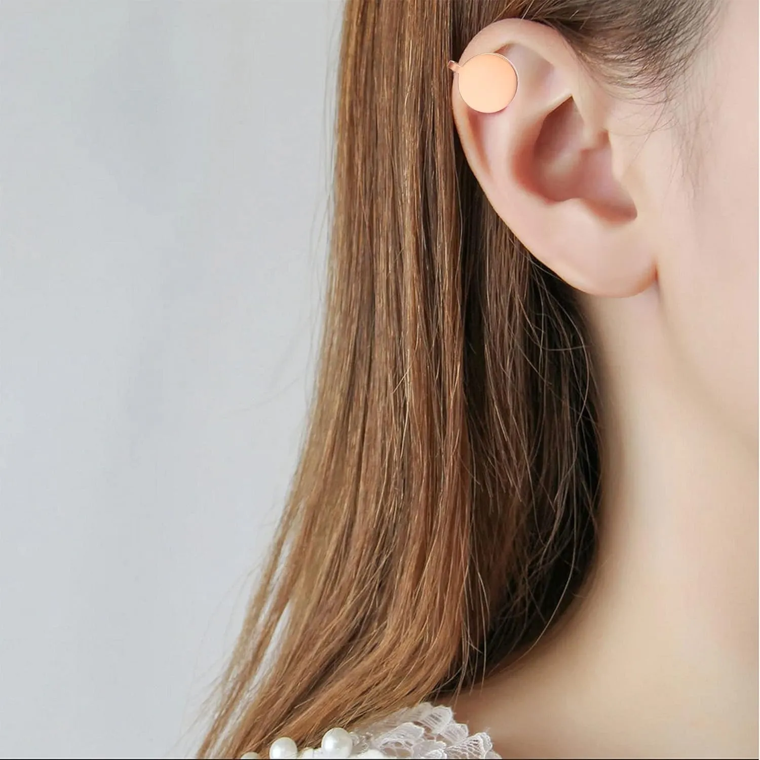 FLYUN 12MM Pressure Earrings for Keloids, Keloid Earrings Pressure Clip, Compression Earrings for Keloids, Clip On Earring, Ear Cuff, Stainless Steel Non-pierced Earrings
