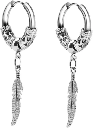 GALPADA 1 Pair Hoop Earrings Minimalist Men Women Fashion Jewelry for Occasions