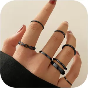 Gold Knuckle Rings Set for Women,Simple Smooth Finger Stackable Rings Set Vintage Joint Finger Rings Vintage Midi Rings Festival Jewelry