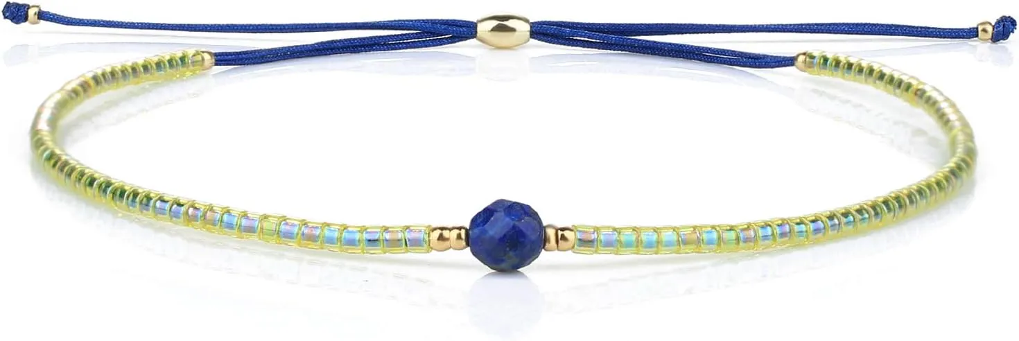 KELITCH Bohemian Womens Bracelets Miyuki Agate Beaded Friendship Bracelets Adjustable Bracelets for Women