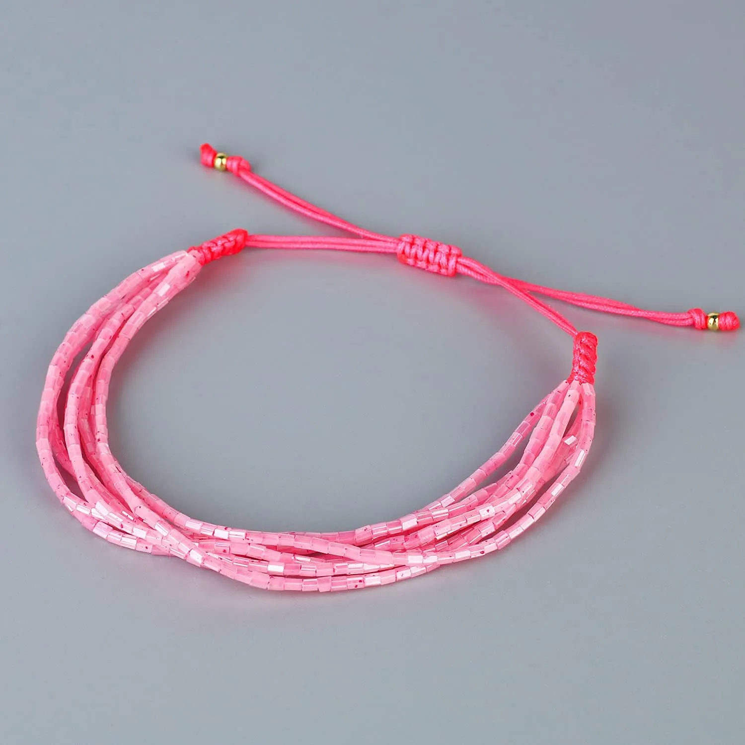 KELITCH Women Friendship Bracelets Adjustable Strands Bracelets Stackable Miyuki Beaded Bracelets