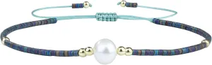 KELITCH Women Pearl Bracelets Handmade Friendship Bracelets Pearl Miyuki Beaded Strand Bracelets