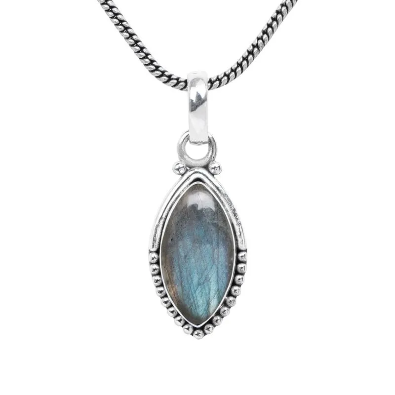 Labradorite Stone Pendant Silver Pendant For Women Girls Gift, Natural Gemstone Pendant Necklace, Handmade Pendant, Solitaire Pendant Christmas Gift