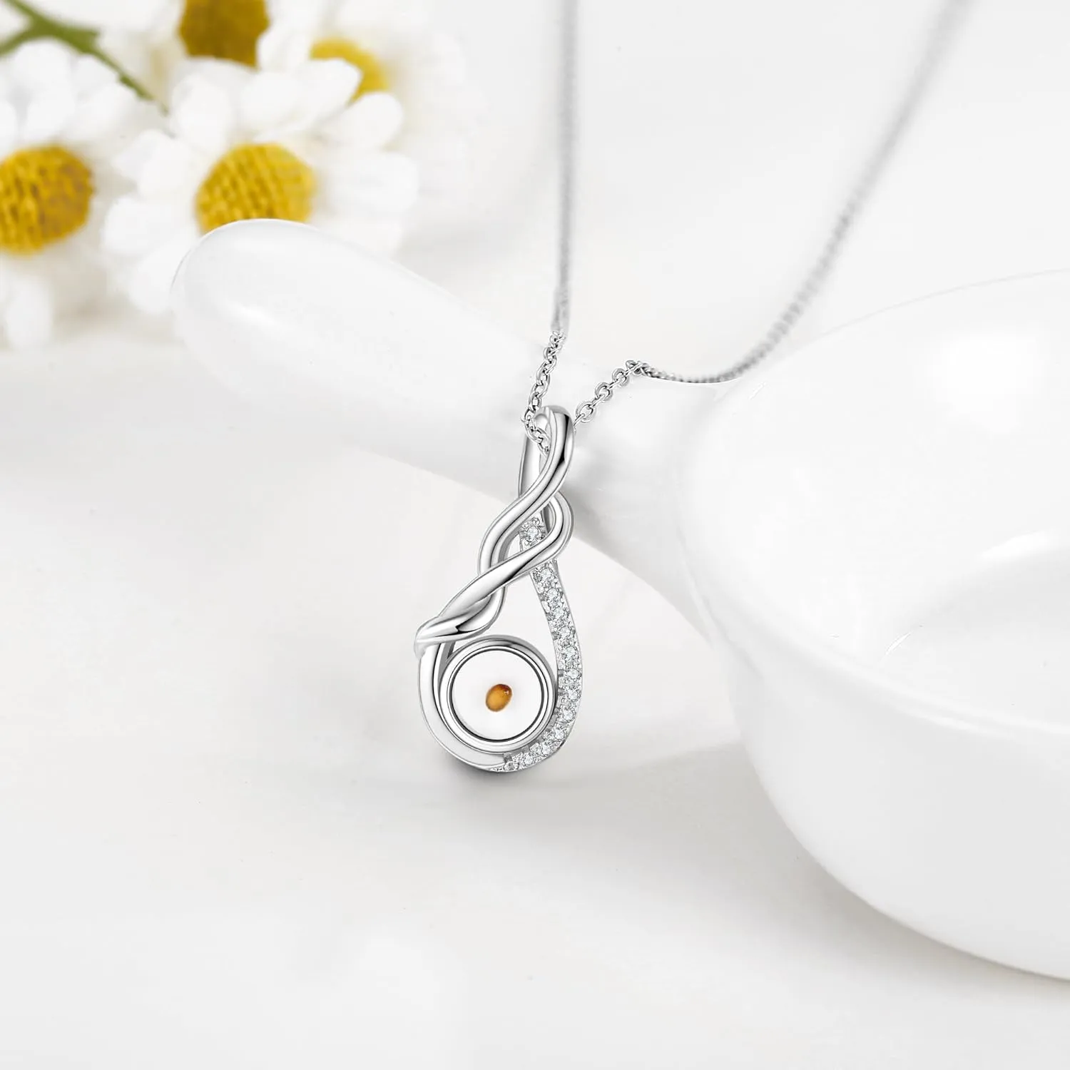 ONEFINITY Mustard Seed/Bible Verse Necklace Mustard Seed Pendant Necklace Faith Christian Jewelry for Women Men