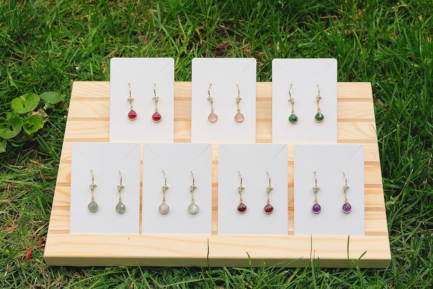 Ruby Earrings for Women in Heart Dangle Drop Shape - 18K Gold Vermeil, Certified 925 Sterling Silver Earring - Hypoallergenic Gold Jewelry for Women, Ideal Mothers Day Gifts, Birthday Gifts for Women