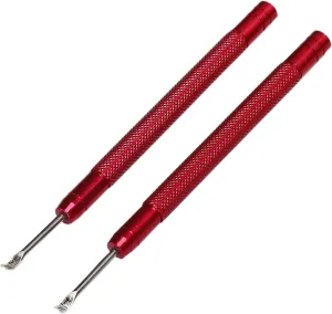 ZJchao Watch Hand Remover, 2pcs Watch Hand Removal Tool Watch Hands Removers Lever Minute Second Hand Removal Puller Watch Repair Tool Red Watch Removing Tools Watch Repairing Accessory